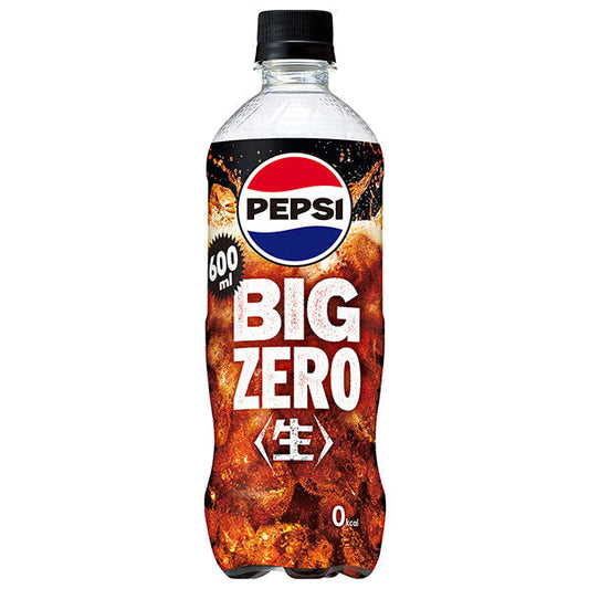 Suntory Pepsi Big Zero Draft Drink (Sold Individually) 600ml PET Bottles x 24 (Ships from Japan) 