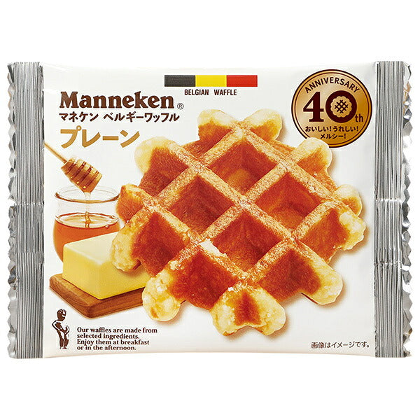 Rosen Manneken Belgian Waffles, Plain, 6 Pieces [Ships from Japan]