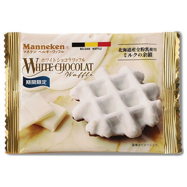 Rosen Manneken White Chocolate Waffles - 30 Pieces (6 x 5) [Ships from Japan]