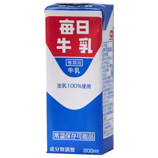 毎日牛乳 毎日牛乳 200ml紙パック×24本入【日本出荷】