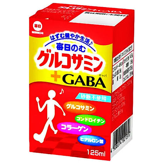 Mainichi Milk Daily Drink Glucosamine + GABA 125ml paper pack x 24 bottles [Shipped in Japan]