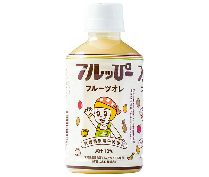 Sun A Fruppie Fruit Au Lait, 240ml PET Bottles x 24 [Ships from Japan] 