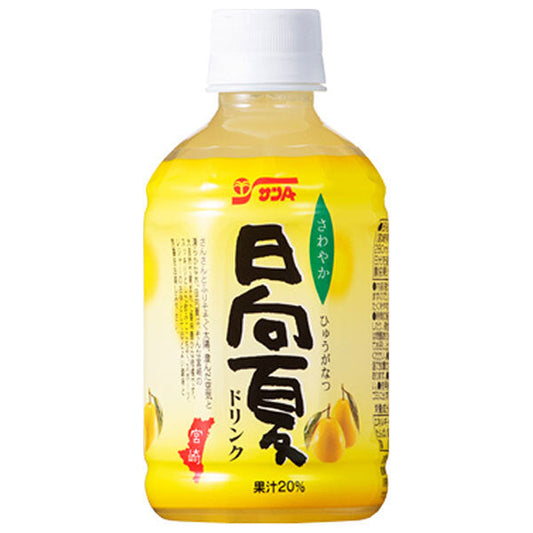 Sun A Hyuga Natsu Drink 20% 280ml PET Bottle x 24 Bottles [Ships from Japan] 