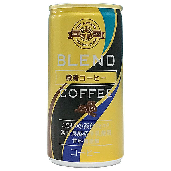 Sun A Lightly Sweetened Coffee, 185g Can x 30 Cans [Ships from Japan] 