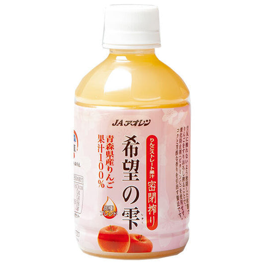 JA Aoren Drops of Hope, 280ml PET Bottle x 24 Bottles [Ships from Japan] 
