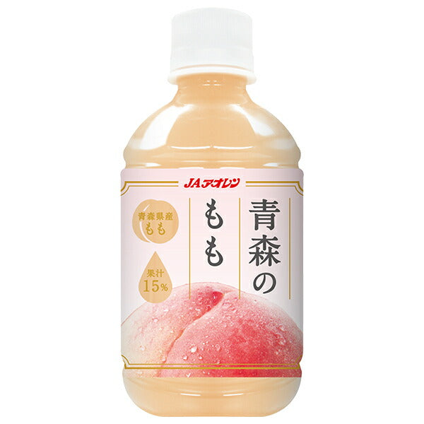 JA Aoren Aomori Momo 280ml PET x 24 pieces [shipped in Japan]