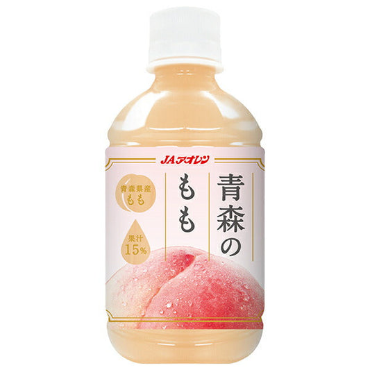 JA Aoren Aomori Momo 280ml PET x 24 pieces [shipped in Japan]