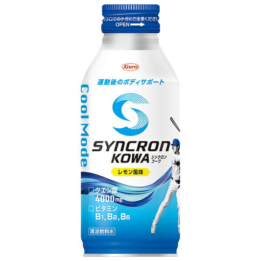 Kowa Synchron Kowa Cool Mode Lemon Flavor 400ml Bottle Can x 24 [Shipped in Japan]