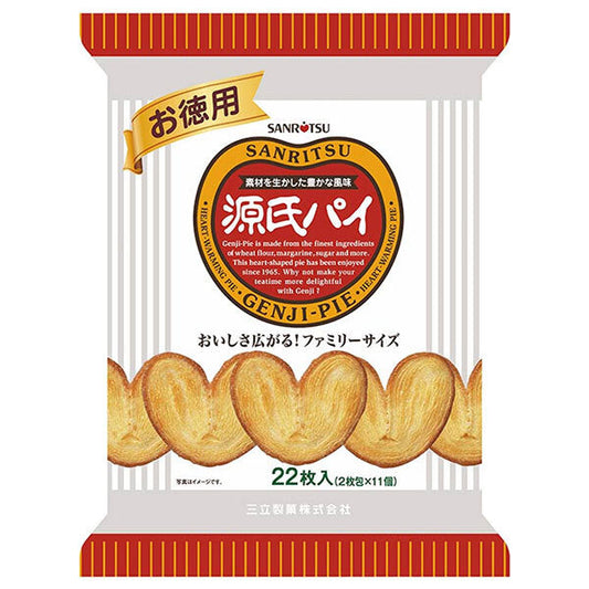 Sanritsu Seika Value Genji Pie 22 pieces x 12 bags [shipped in Japan]
