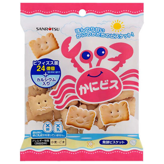 三立製菓 小袋 かにビス 60g×12袋入【日本出荷】