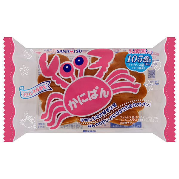 三立製菓 かにぱん 2枚×9袋入【日本出荷】