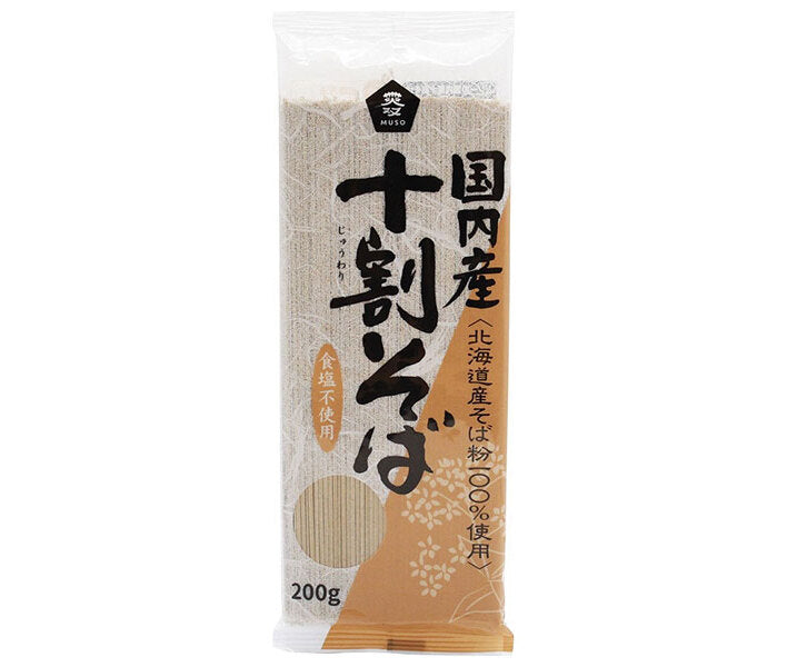 ムソー 国内産 十割そば 200g×20袋入【日本出荷】