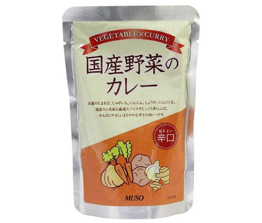 Muso Domestic Vegetable Curry, Spicy, 200g x 20 bags [Ships from Japan] 
