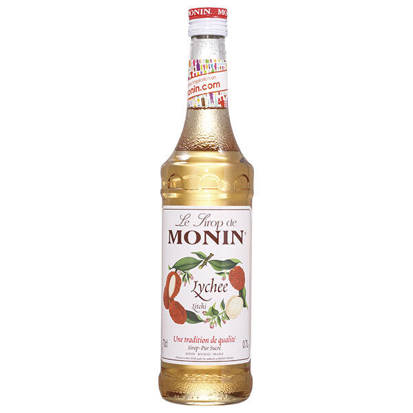 Monin Lychee Syrup, 700ml Bottle x 6 [Ships from Japan] 