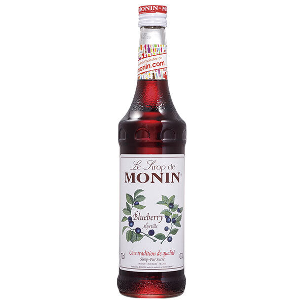 Monin Blueberry Syrup, 700ml Bottles x 6 [Ships from Japan] 