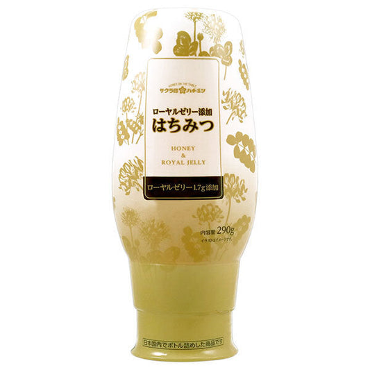 Kato Bee Garden Sakura Brand Royal Jelly Honey, 290g x 12 bottles [Ships from Japan] 