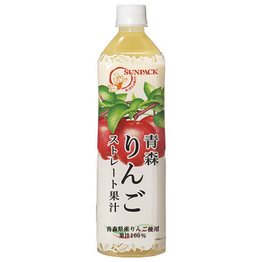 Sunpac Aomori Apple Juice, 930g PET Bottle x 12 [Ships from Japan] 