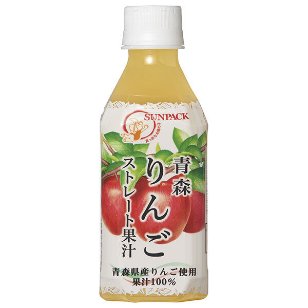 Gold Pack Aomori Apple Straight Juice 280ml PET bottles x 24 pieces [Shipped in Japan]