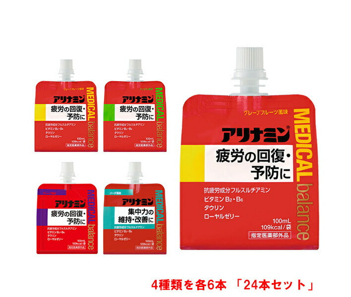 Alinamin Pharmaceutical Alinamin Medical Balance 4-Pack, 100ml Pouch x 24 (6 x 4) [Ships from Japan] 