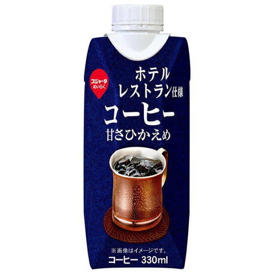 Sujata Hotel Restaurant Grade Coffee, Low Sweetness (Prisma Container), 330ml Paper Carton x 12 [Ships from Japan] 