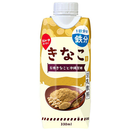 Sujata Kinako Soy Milk Drink (Prisma Container) 330ml Paper Carton x 12 [Ships from Japan] 