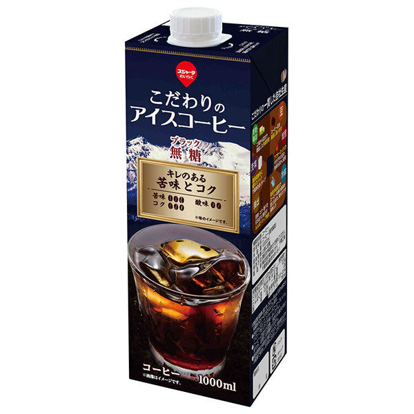 Sujata special iced coffee sugar-free 1000ml paper pack x 6 bottles [shipped in Japan]