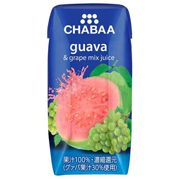 HARUNA CHABAA 100% Mixed Juice Guava 180ml paper pack x 36 pieces [Shipped in Japan]