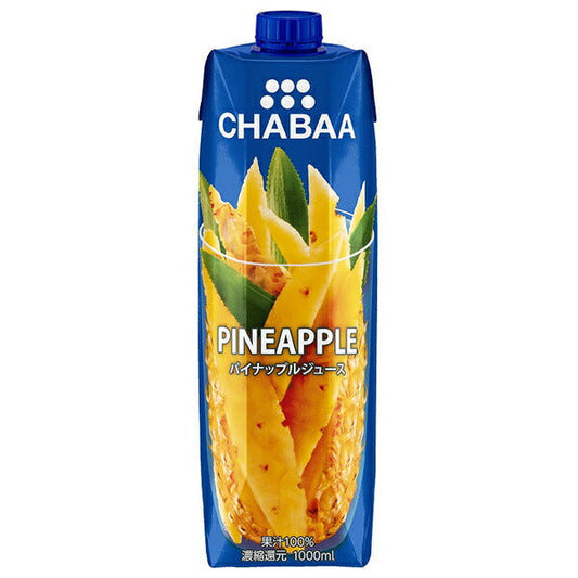 HARUNA CHABAA 100% Mixed Juice, Mango, 1000ml Paper Carton x 12 Bottles [Ships from Japan] 