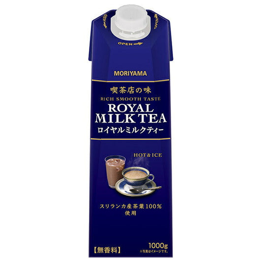 守山乳業 喫茶店の味 ロイヤルミルクティー 1000g紙パック×6本入【日本出荷】
