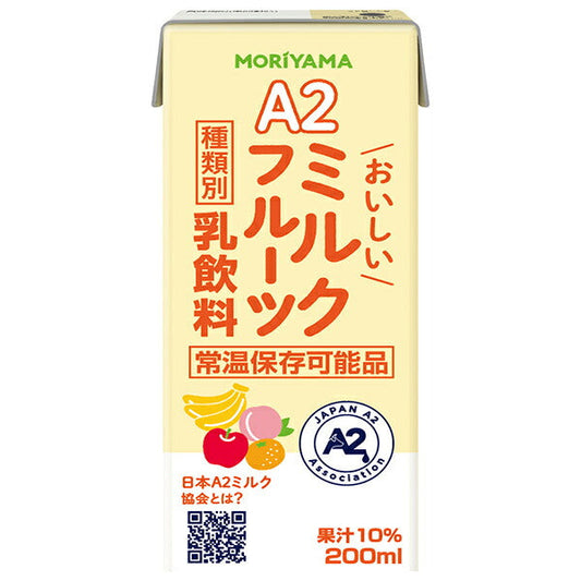 Moriyama Dairy A2 Delicious Milk Fruit 200ml paper pack x 24 bottles [shipped in Japan]
