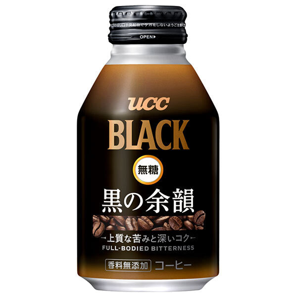 UCC BLACK Unsweetened Black Lingering 275g Recap Can x 24 bottles [Shipped in Japan]