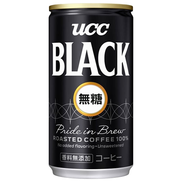UCC BLACK Unsweetened Coffee, 185g Can x 30 Cans [Ships from Japan] 