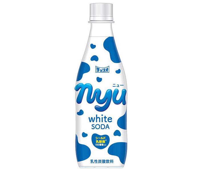 Cheerio Nyu White Soda, 430ml PET Bottles x 24 [Ships from Japan] 