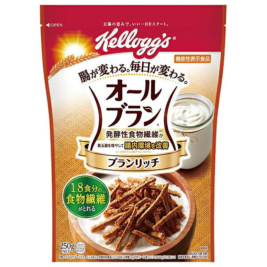 Kellogg's All-Bran Bran Rich 250g x 6 bags [Ships from Japan] 