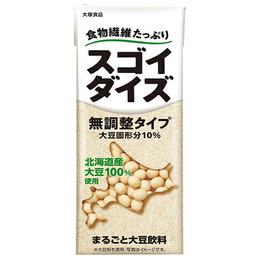 大塚食品 スゴイダイズ 無調整タイプ 200ml紙パック×24本入【日本出荷】