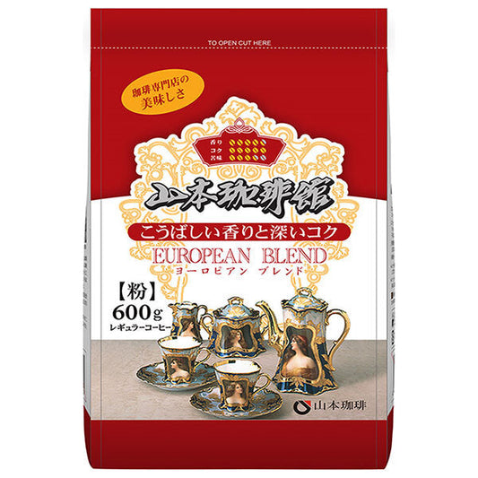 Yamamoto Coffee Yamamoto Coffee Hall European Blend 600g x 1 bag [Shipped in Japan]