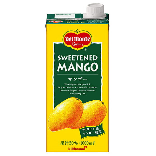 Del Monte Mango 20% 1L Carton x 6 [Ships from Japan]