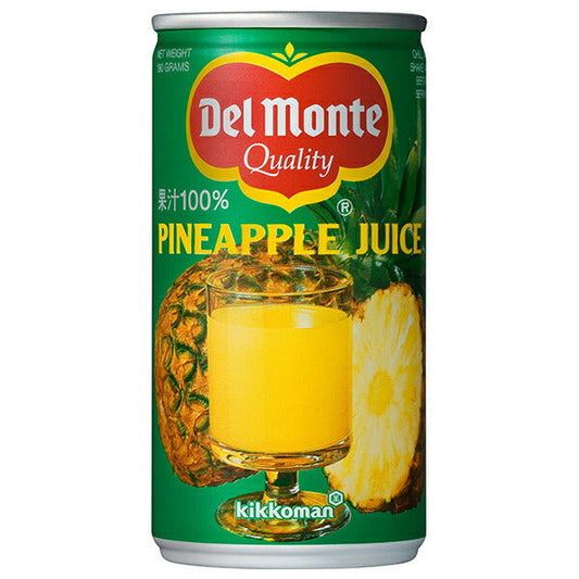 Del Monte Pineapple Juice, 190g Can x 30 Cans [Ships from Japan] 