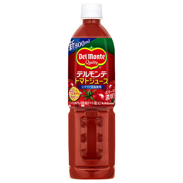 Del Monte Tomato Juice (salted) 800ml plastic bottle x 15 pieces [shipped in Japan]