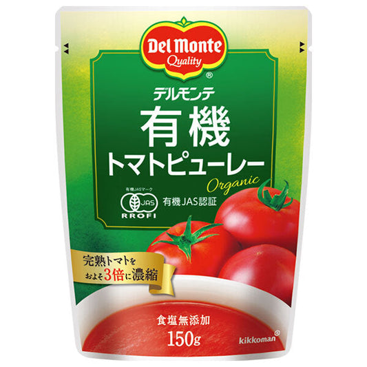 Del Monte Organic Tomato Puree, 150g x 12 packs [Ships from Japan] 