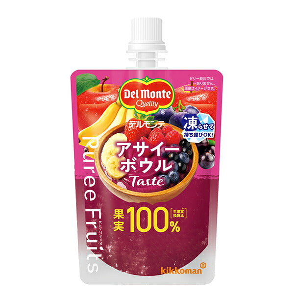 Del Monte Pureed Fruit Acai Bowl Taste 110g pouch x 30 pieces [Shipped in Japan]