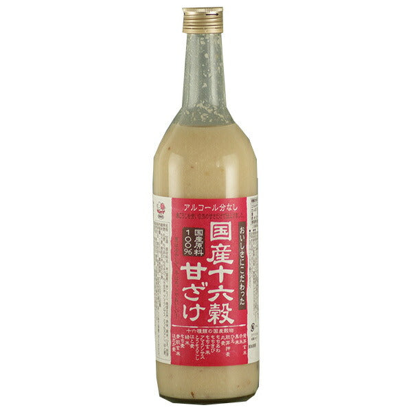 種商 国産十六穀甘ざけ 720ml瓶×6本入【日本出荷】