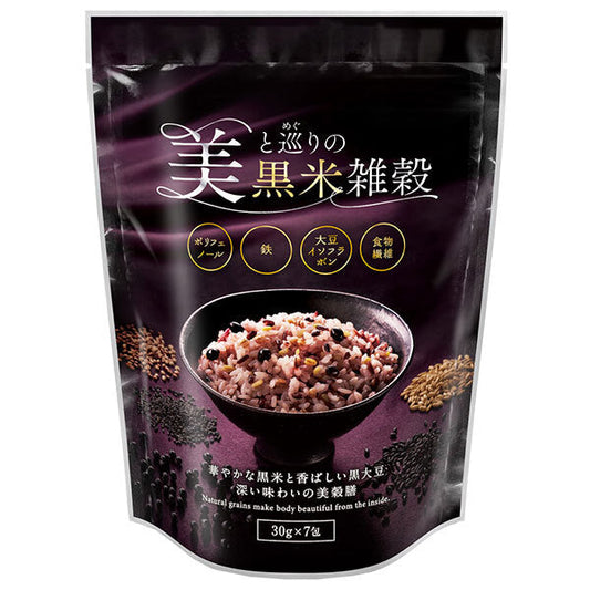 種商 美と巡りの黒米雑穀 (30g×7)×12袋入【日本出荷】