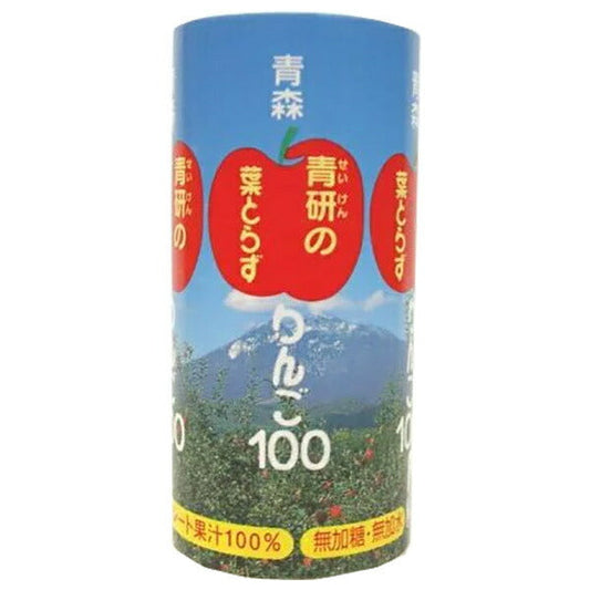 青研 葉とらずりんごジュース 葉とらずりんご100 195mlカートカン×30本入【日本出荷】