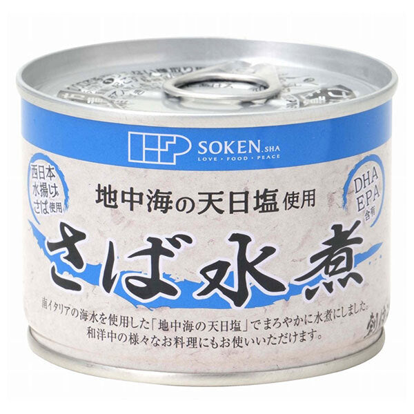 Sokensha mackerel boiled in water 190g can x 24 pieces [shipped in Japan]