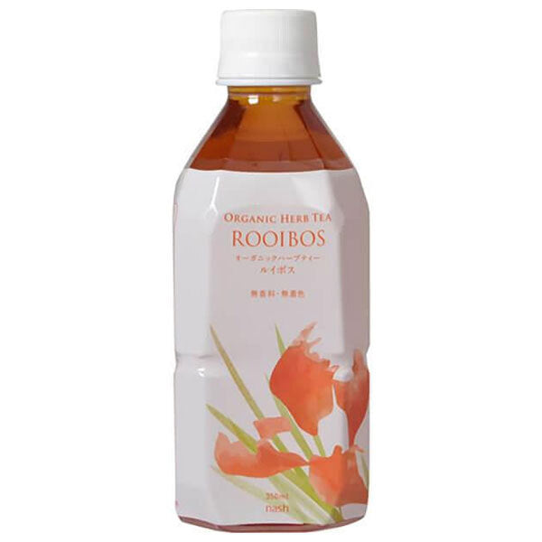 Nash Organic Herbal Tea Rooibos, 350ml PET Bottles x 24 [Ships from Japan] 