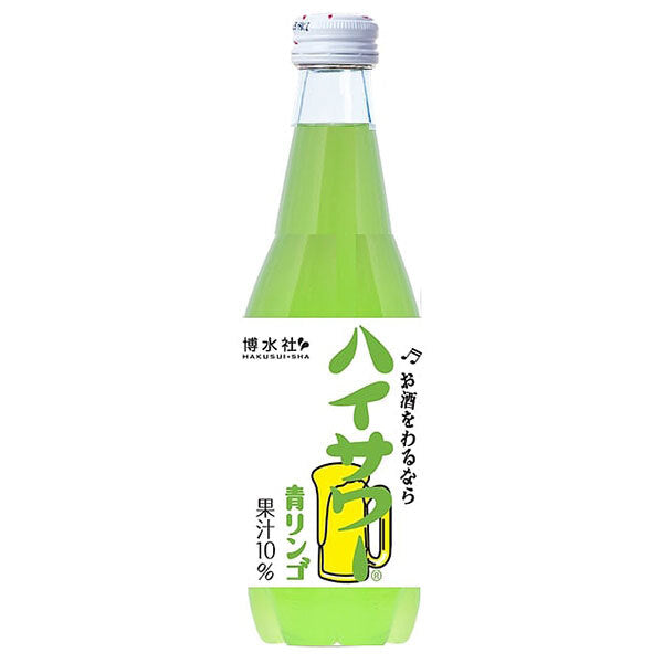 Hakusuisha High Sour Green Apple 340ml bottle x 20 bottles [shipped in Japan]