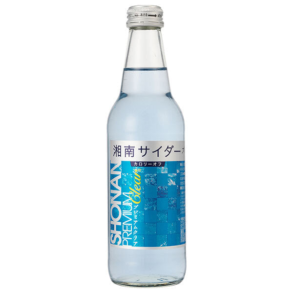 川崎飲料 湘南サイダー プレミアムクリア 340ml瓶×24本入【日本出荷】