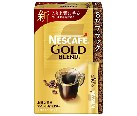 Nestle Japan Nescafé Gold Blend Sticks, Black (2g x 8 packs) x 12 boxes [Ships from Japan] 