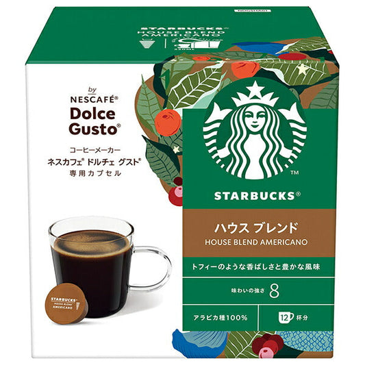 Nestlé Japan Starbucks House Blend Nescafé Dolce Gusto Capsules, 12 capsules (12 servings) x 3 boxes [Ships from Japan] 